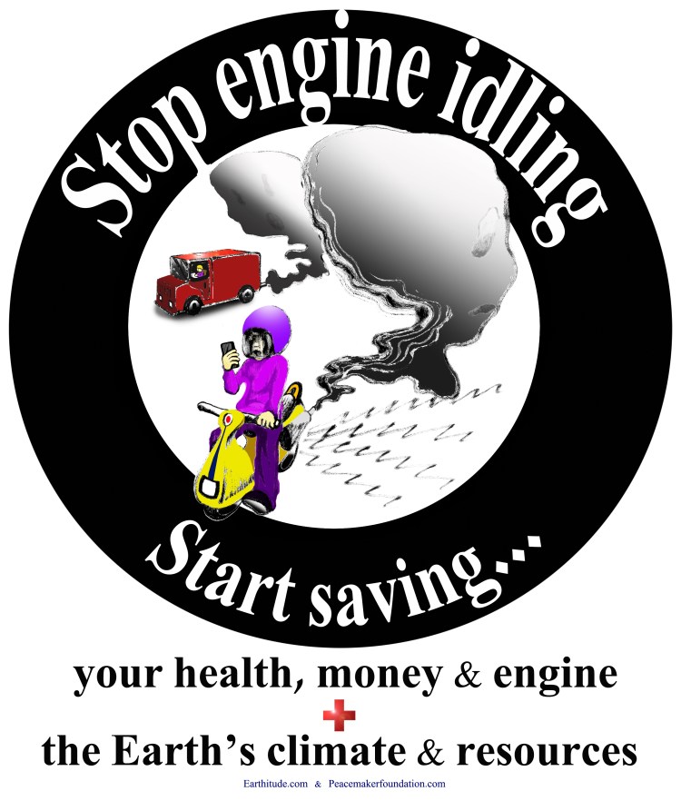 Turn off your engines sticker or poster 