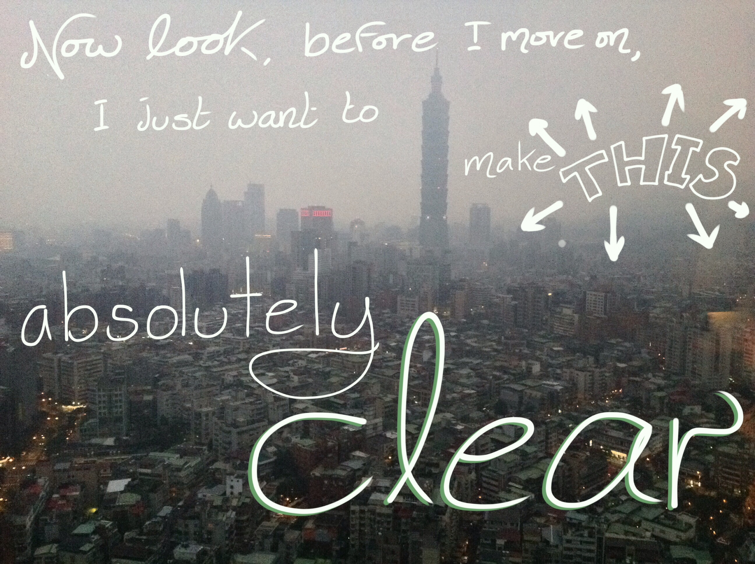 Let's just make this absolutely clear